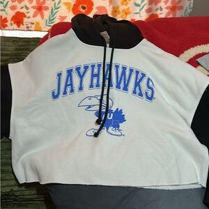 Jayhawks Black and White Hoodie